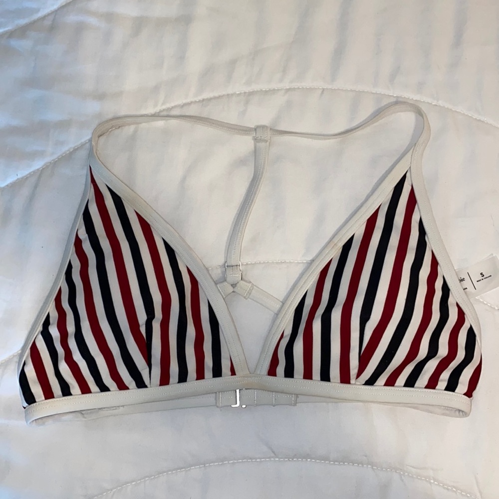 Red, white and blue  triangle top
